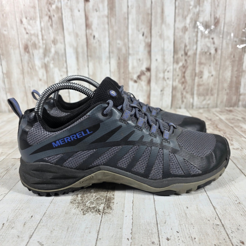 Merrell Womens Siren Edge Q2 Hiking Shoes Grey Blue J41316 Size 8
